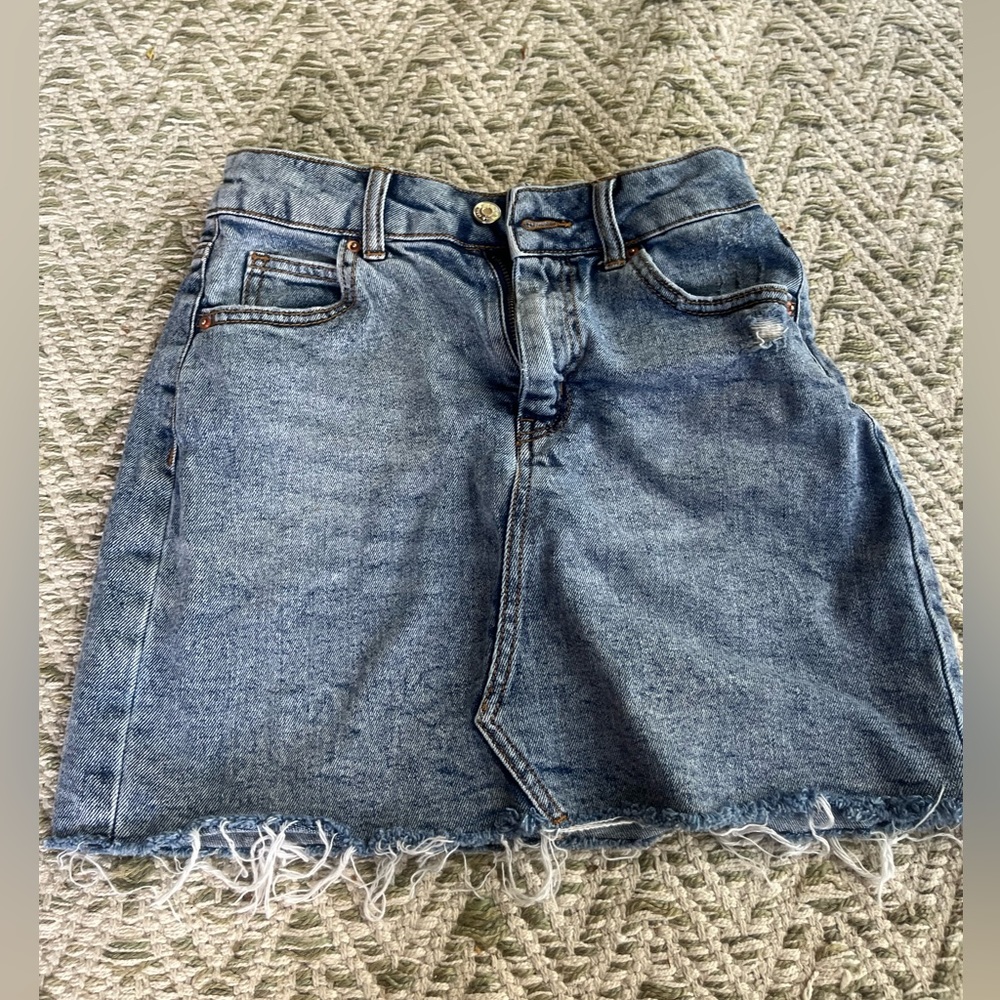 Jean skirt: size 2